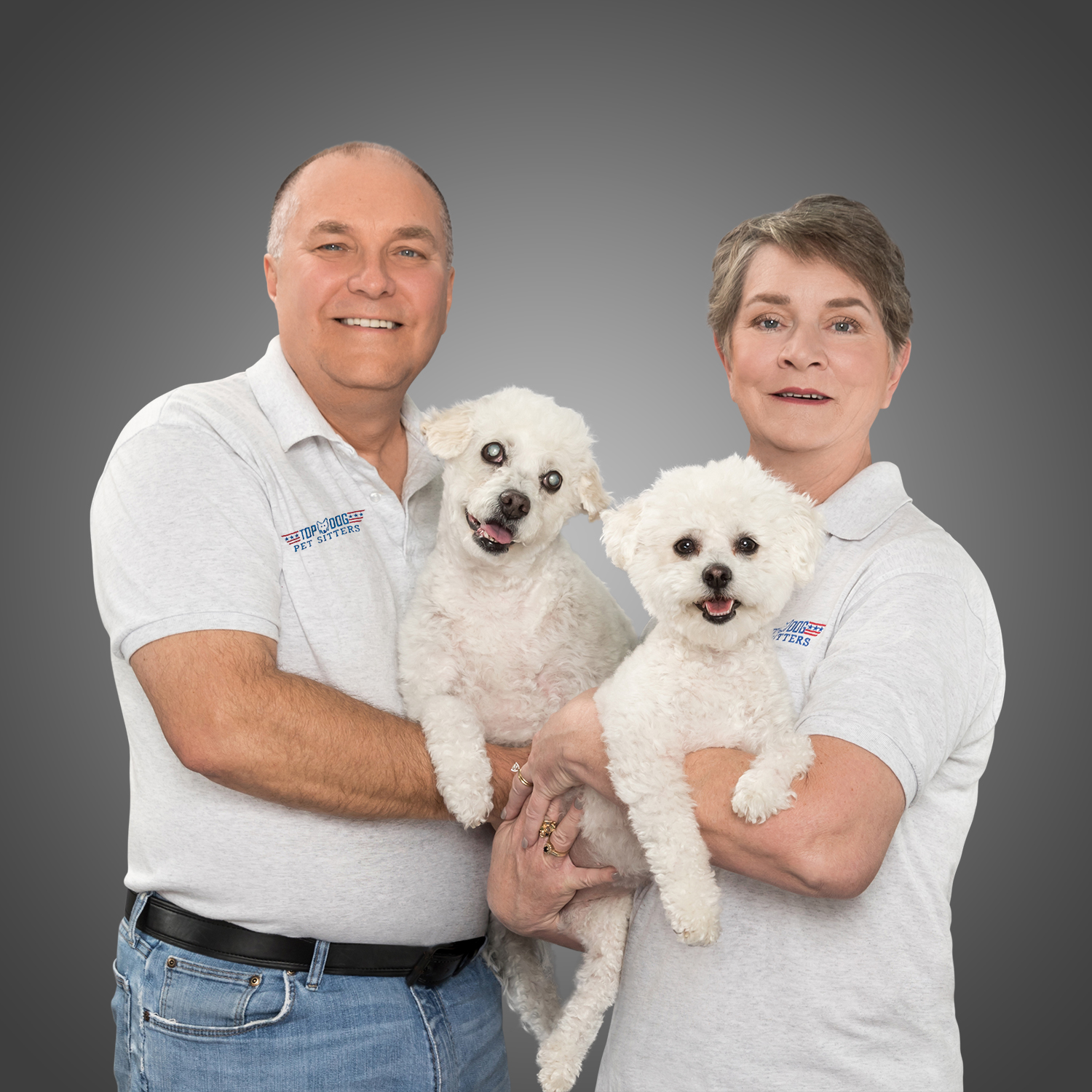 Erick & Susan Gary, Owners Top Dog Pet Sitters.