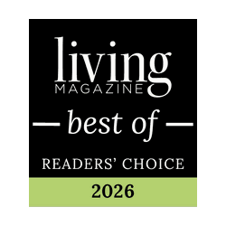 Living Magazine Best of Readers' Choice 2026 badge for Top Dog Pet Sitters in McKinney, TX.